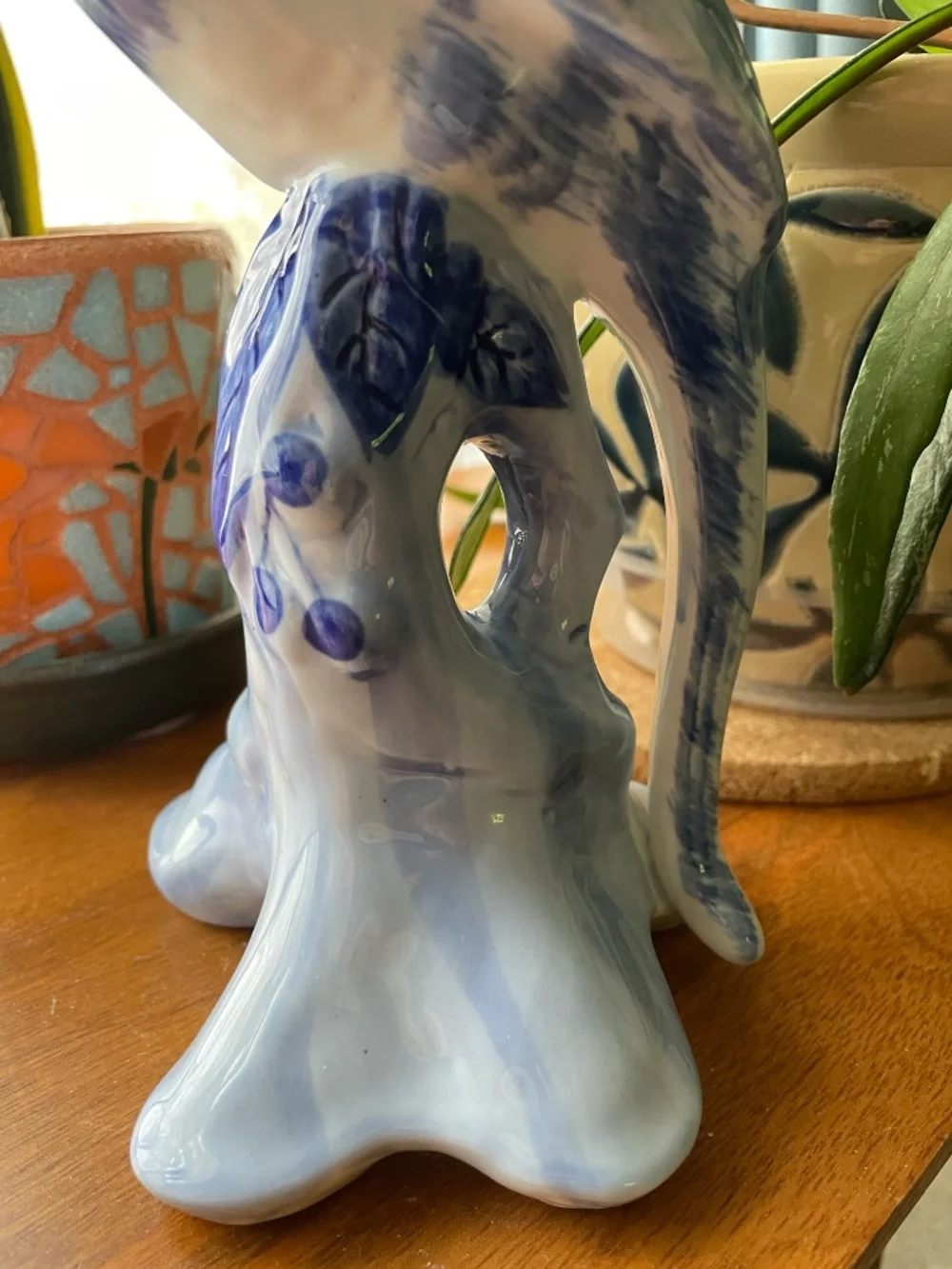 2 Porcelain Parrots